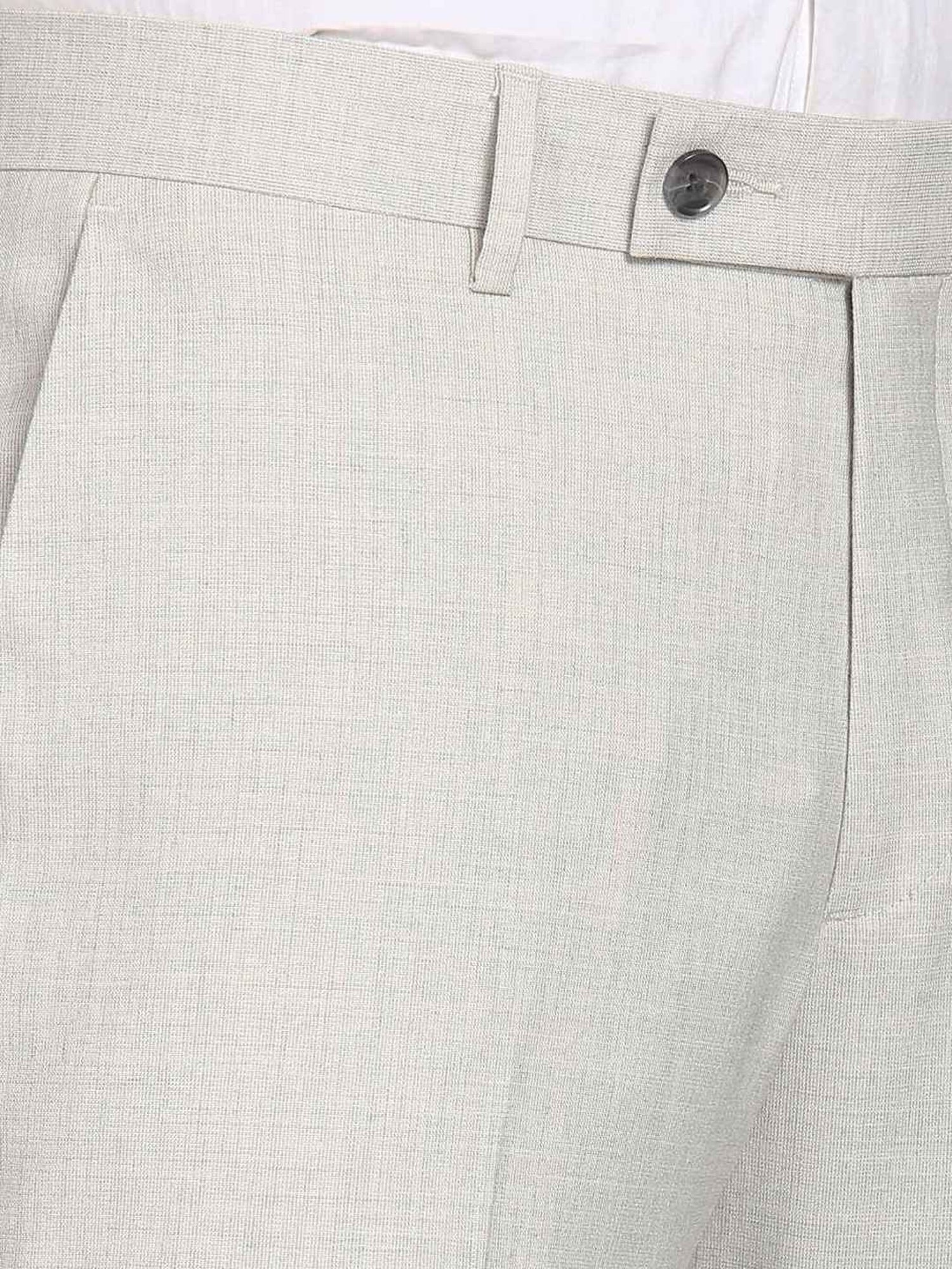 Arrow Grey Regular Fit Texture Trousers
