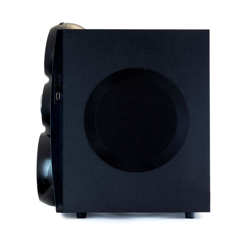 beFree Sound 5.1 Channel Bluetooth Surround Sound Speaker System- Red