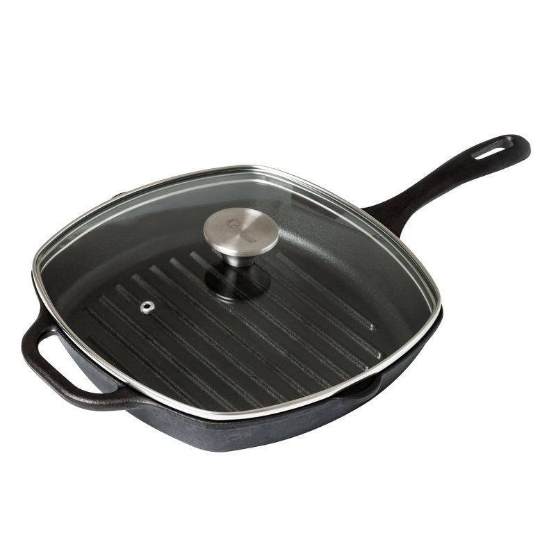 Victoria Glass Lid with Stainless Steel Knob for 10" Grill Pan