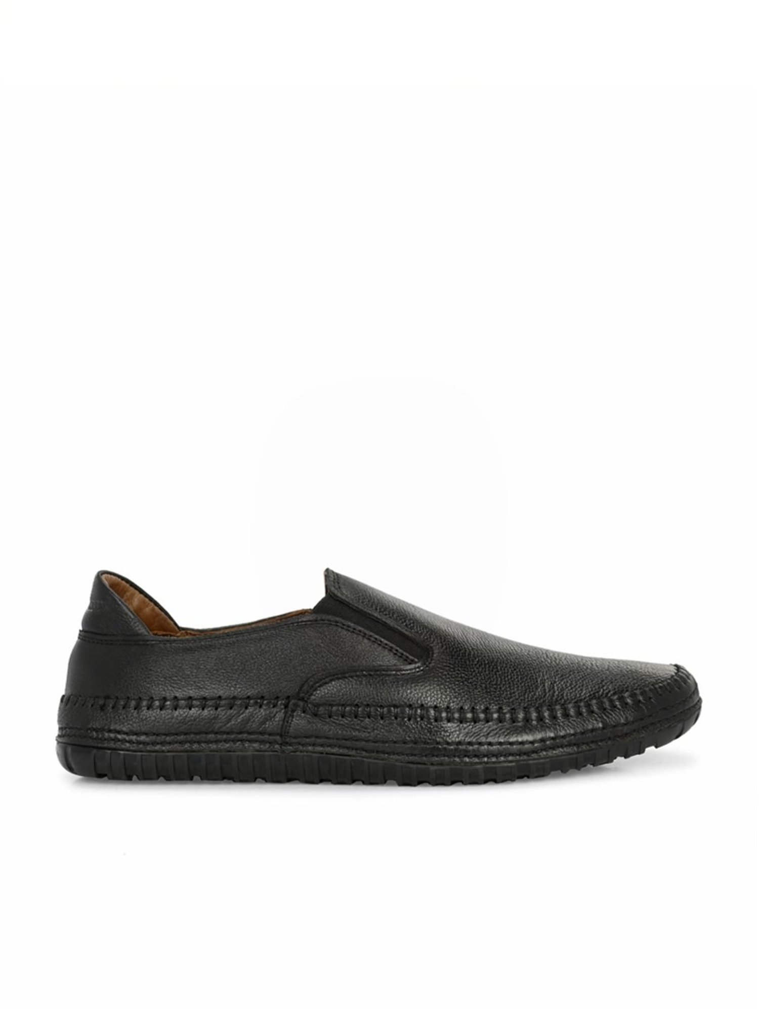 Alberto Torresi Men's Black Casual Loafers