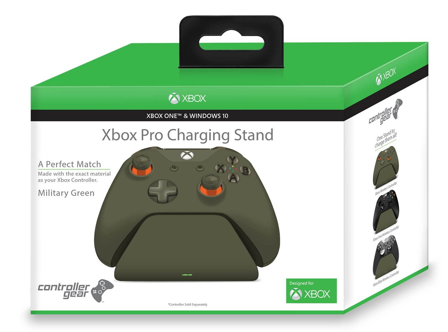 Controller Gear Xbox One Pro Charging Controller Stand - Military Green