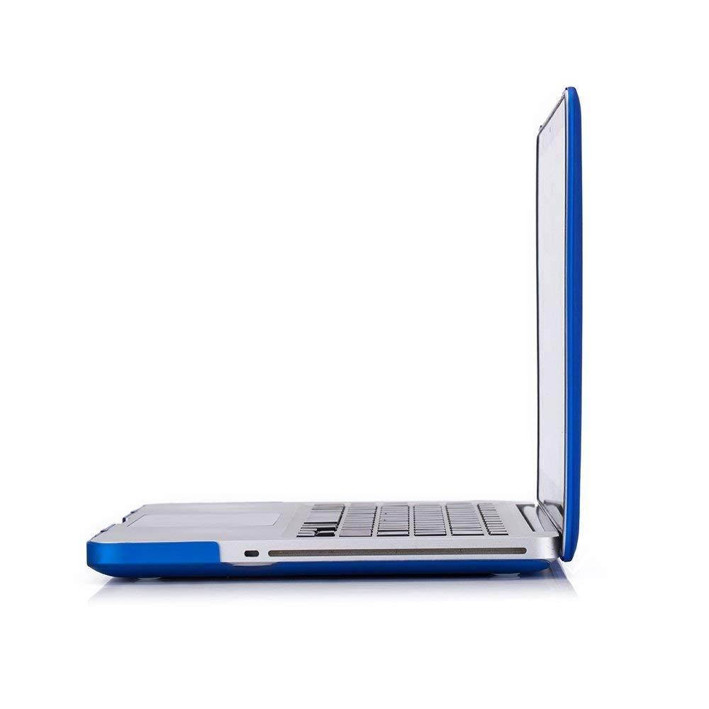 MacBook Pro 15 Case 2011/2010/2009 Release A1286, Ruban Hard Case Shell Cover and Keyboard Skin Cover for Apple MacBook Pro 15 Inch with CD-ROM - Navy Blue