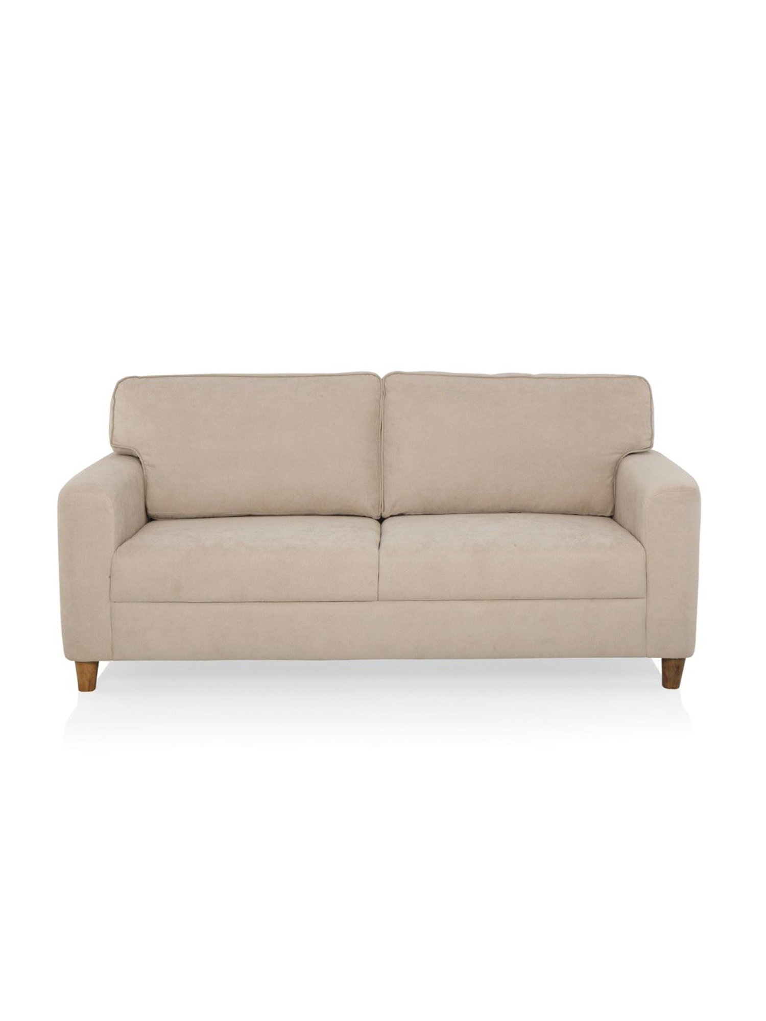 Duroflex Utopia Beige Pinewood 3 Seater Sofa
