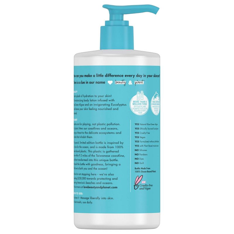Love Beauty and Planet Algae & Eucalyptus Marine Hydration Body Lotion - 13.5 fl oz