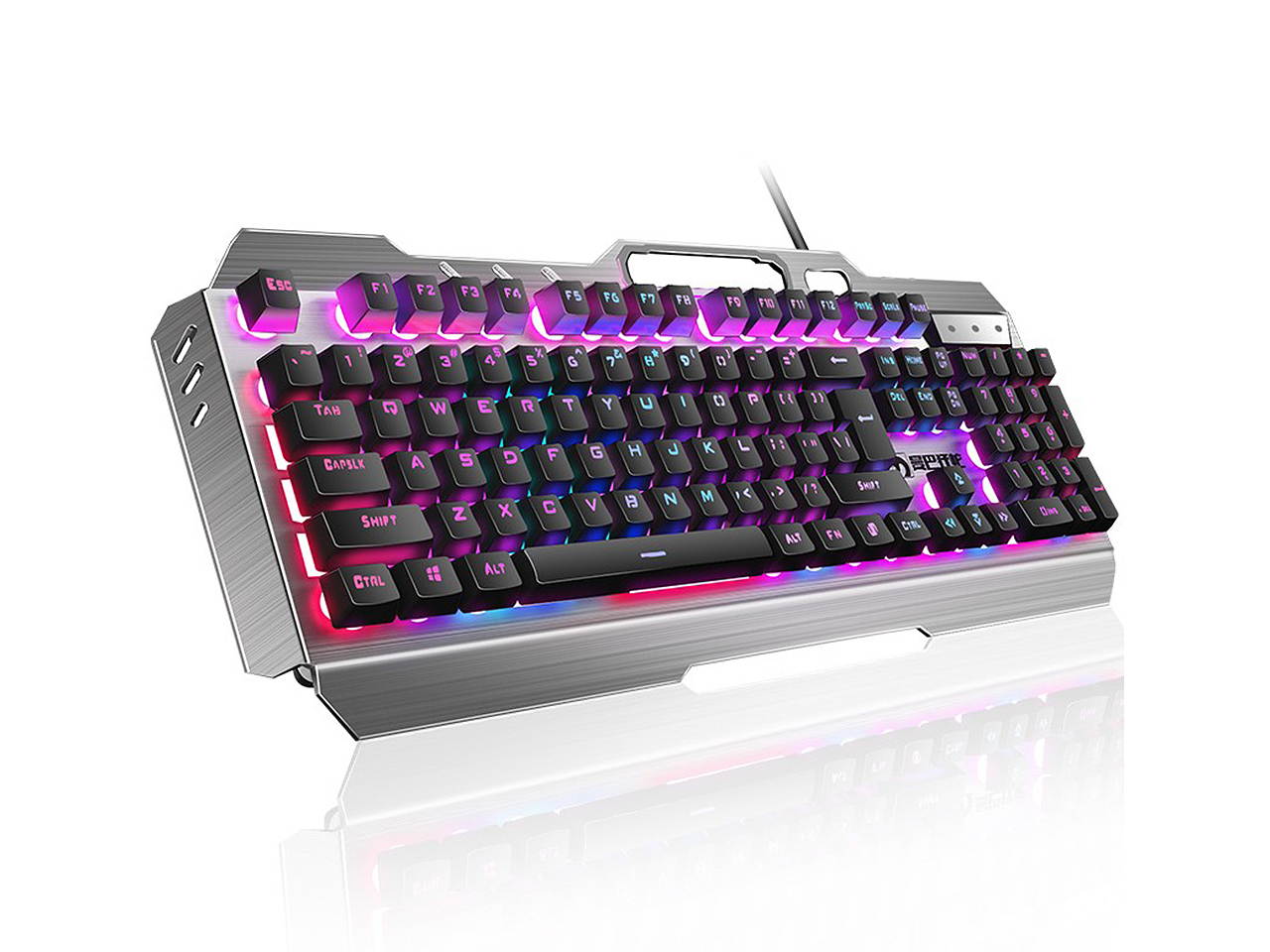LIMEIDE K670 Gaming Keyboard and Mouse Combo,Backlit Wired Gaming Keyboard and RGB Gaming Mouse, LED 104 Keys USB Ergonomic Keyboard(Black)