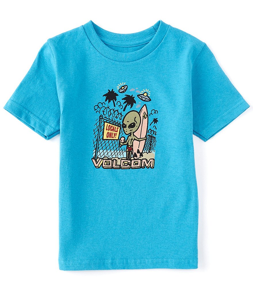 Volcom Little Boys 2T-7 Short-Sleeve Alien UFO Tee
