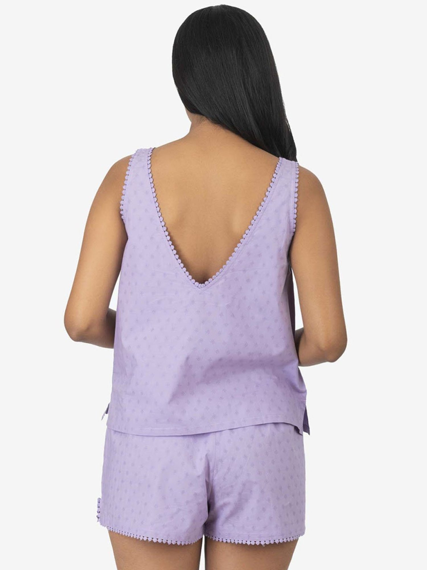 The Calm Collective Lavender Ivy Shorts Set
