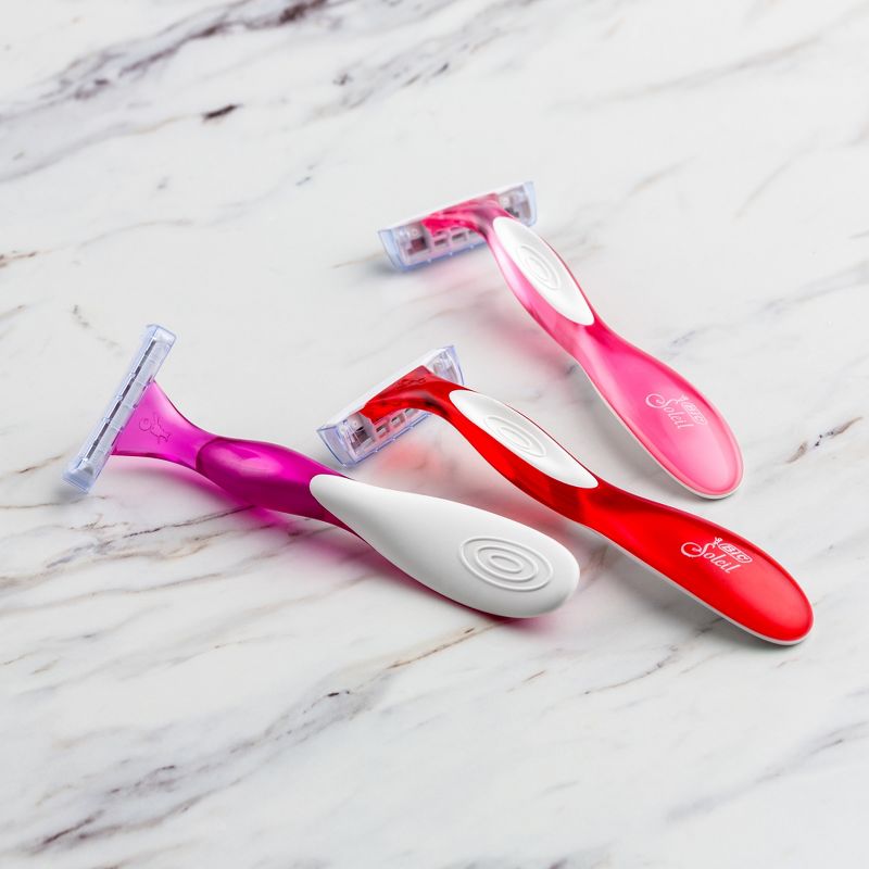 BIC Soleil Smooth Colors 3-Blade Women's Disposable Razors - 8ct