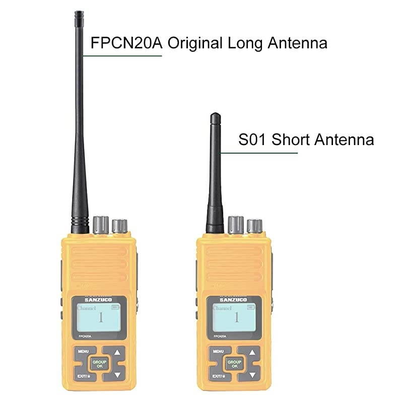 3.4 Inches Short Antenna for Retevis, Baofeng Kenwood  Walkie Talkies, UHF 400-480 MHz Single Band with SMA Female Connector, Compatible with Most Two-Way Radios (1 Pack)