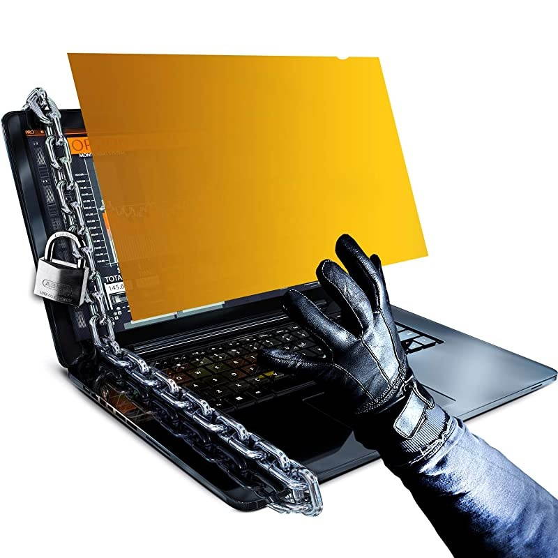 140 Inch Gold Computer Privacy Screen Filter for Widescreen Laptop Notebook AntiScratch Protector Film for Data confidentiality 169 Aspect Ratio