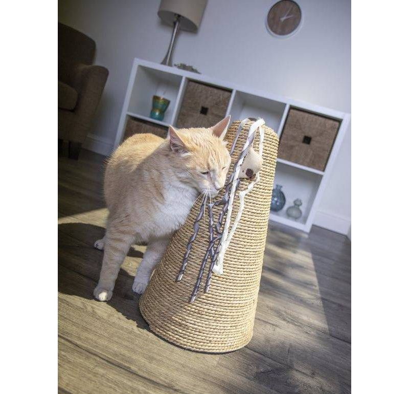 Petlinks Claw Cone Seagrass Cat Scratcher - Tan