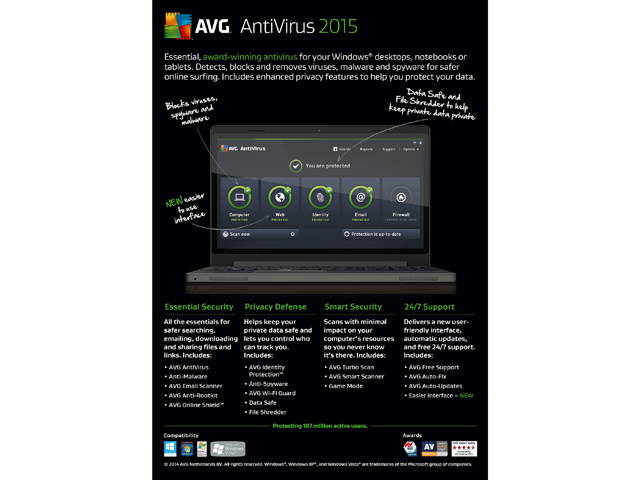 AVG AntiVirus 2015 - 1 PC / 2 Years