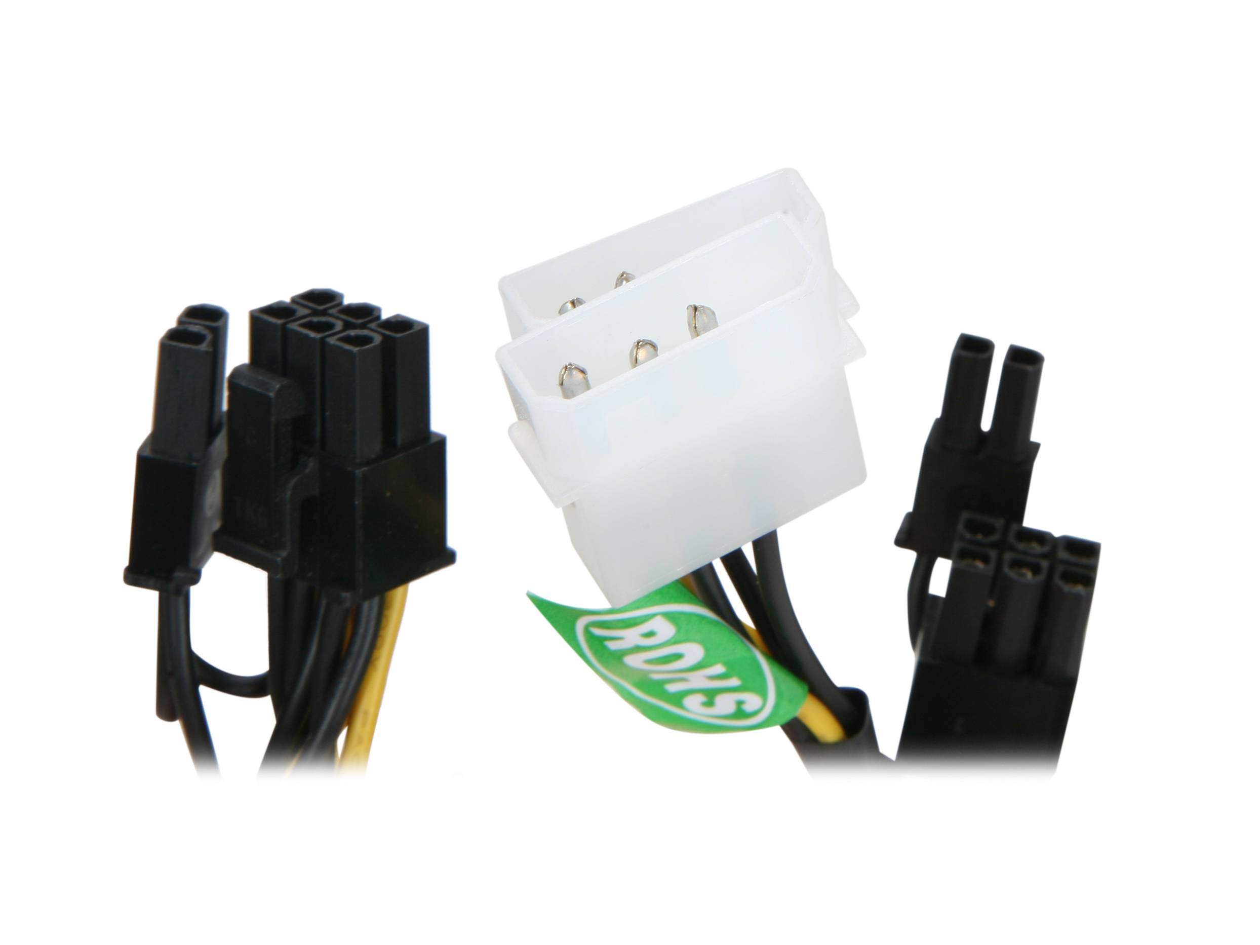 Micro Connectors 30cm Addressable RGB (ARGB) 1 to 4 Splitter Cable with/5 Male Pins (F04-04ARGB-30)