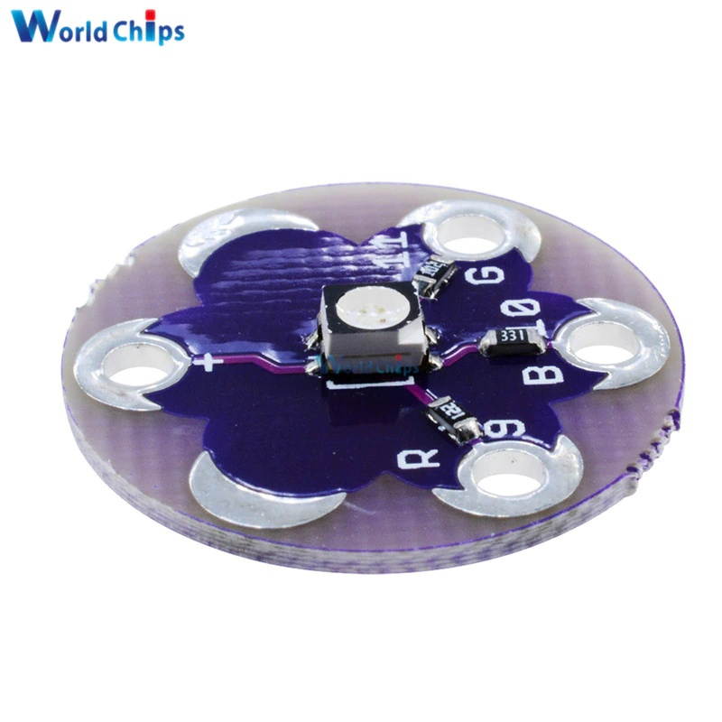 5Pcs For Arduino LilyPad Tri-Color LED RGB Module For LilyPad LED Module Tri-color Module Diy Kit