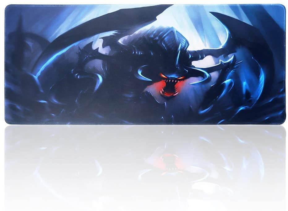 Extended Gaming Mouse Pad for League of Legends Cogas,Large Mousepad with Premium-Textured Cloth,Non-Slip Rubber Base,Waterproof Keyboard Pad(27.5" x 11.8" x 0.1")