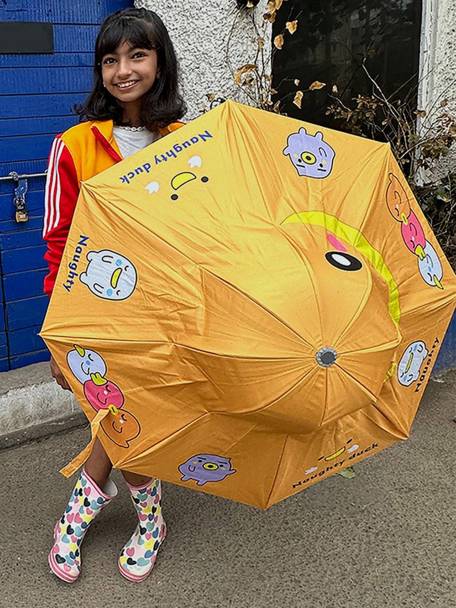 Little Surprise Box LLP Orange Polyester Kids Umbrella