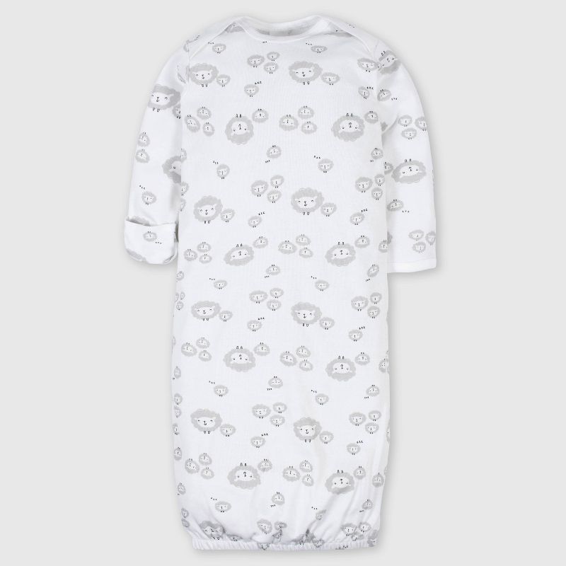 Gerber Baby 4pk Sheep Nightgown - White