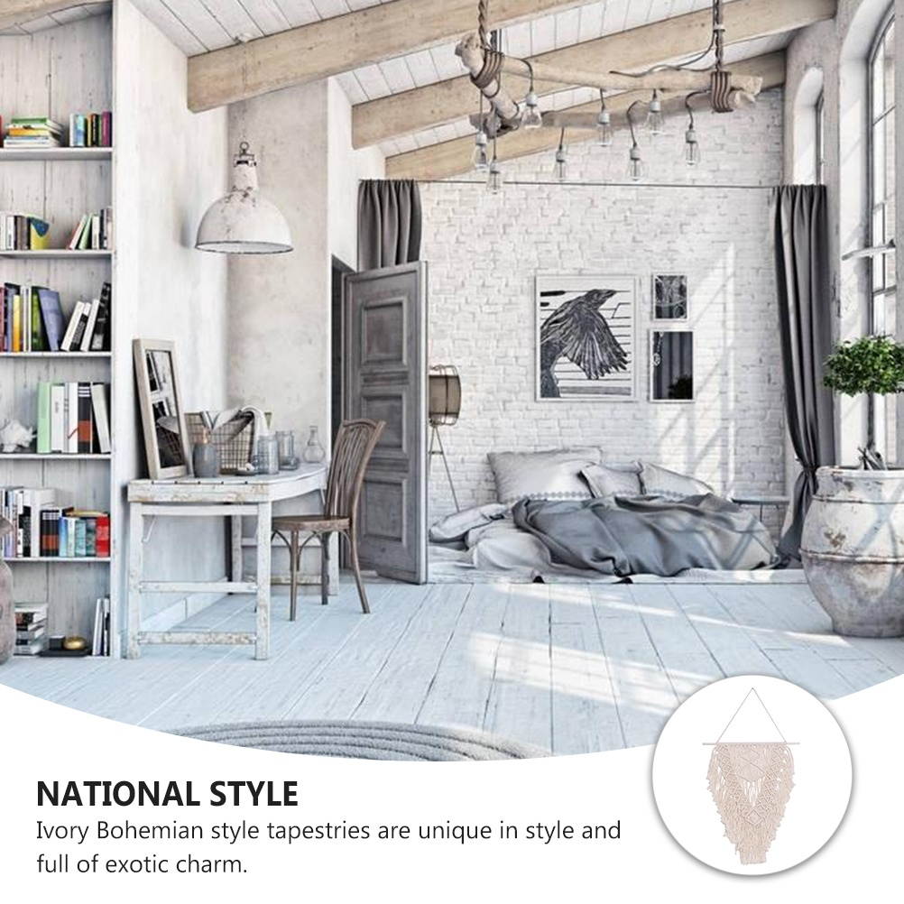 Hand Woven Tapestry Decorative Wall Hanging Blanket Household DIY Tapestry