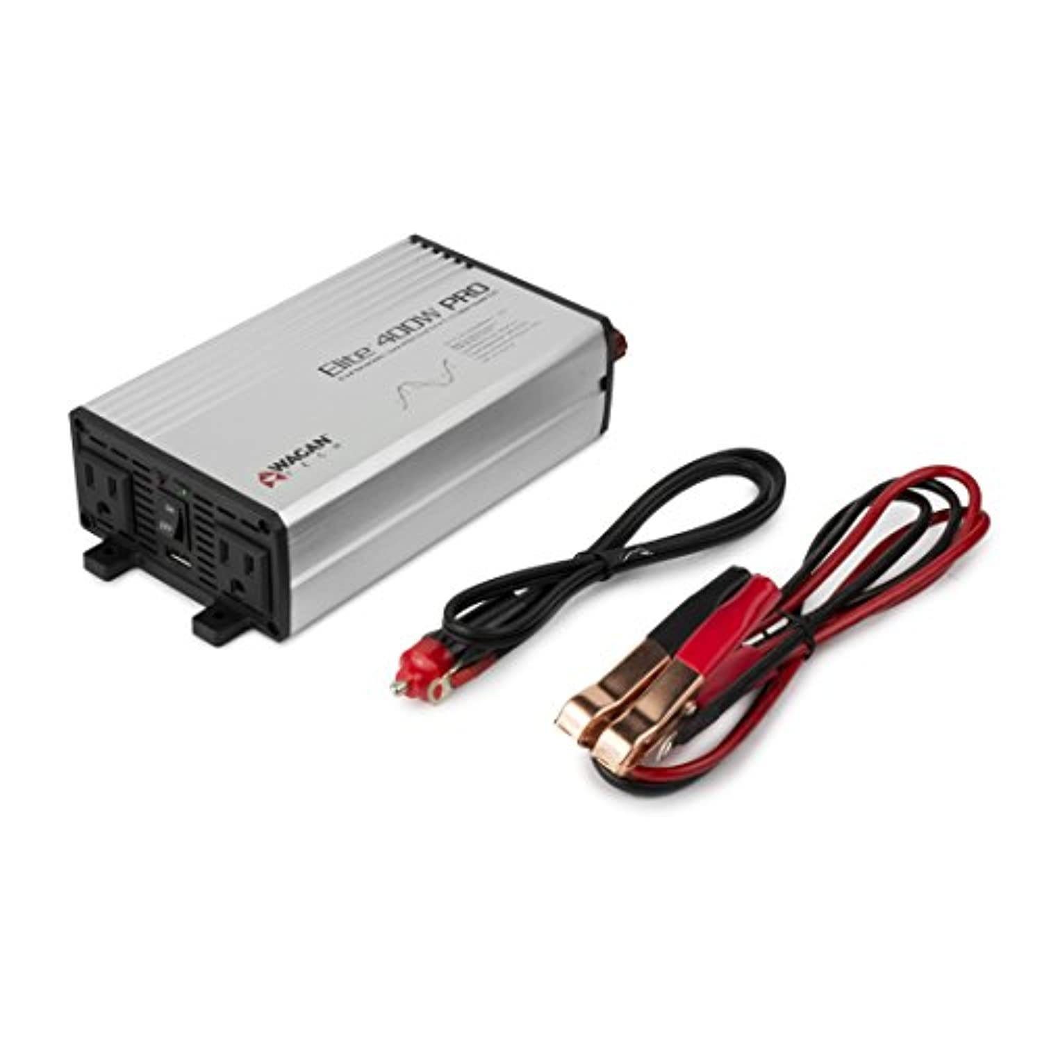 Wagan EL2610 Gray 400W Pro Pure Sine Wave Power Inverter (EL2610)