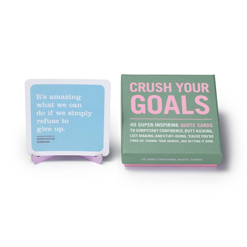 40ct Crush Your Goals Inner Truth Deck Inspiring Quote Cards & Affirmation Cards Deck