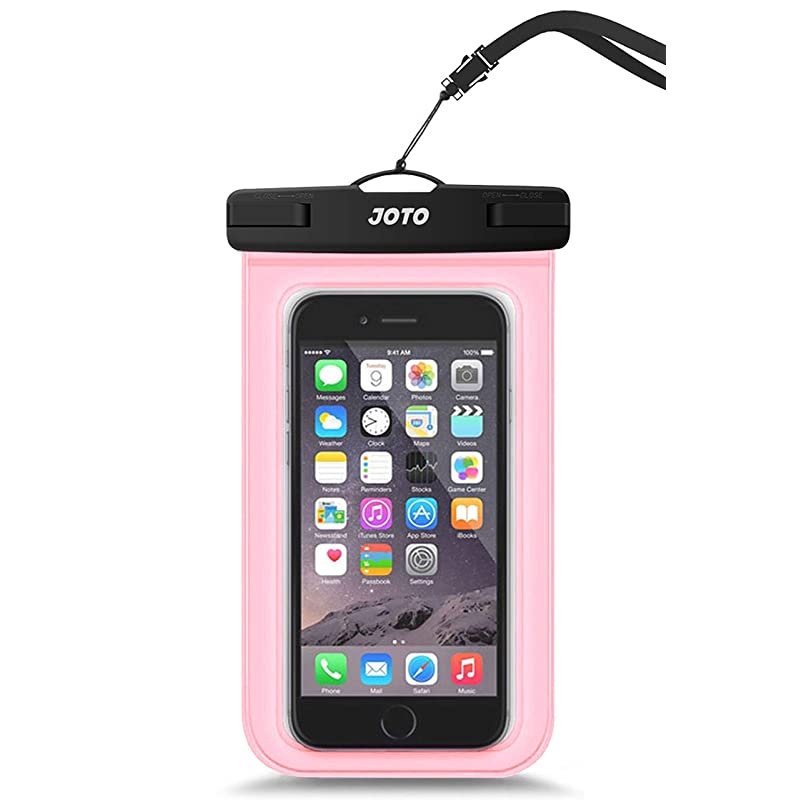 Universal Waterproof Pouch Cellphone Dry Bag Case for iPhone 12 Pro Max 11 Pro Max Xs Max XR X 8 7 6S Plus SE Galaxy S20 Ultra S20+ S10 Plus S10e Note 10+ 9 Pixel 4 XL up to 69 Clearpink