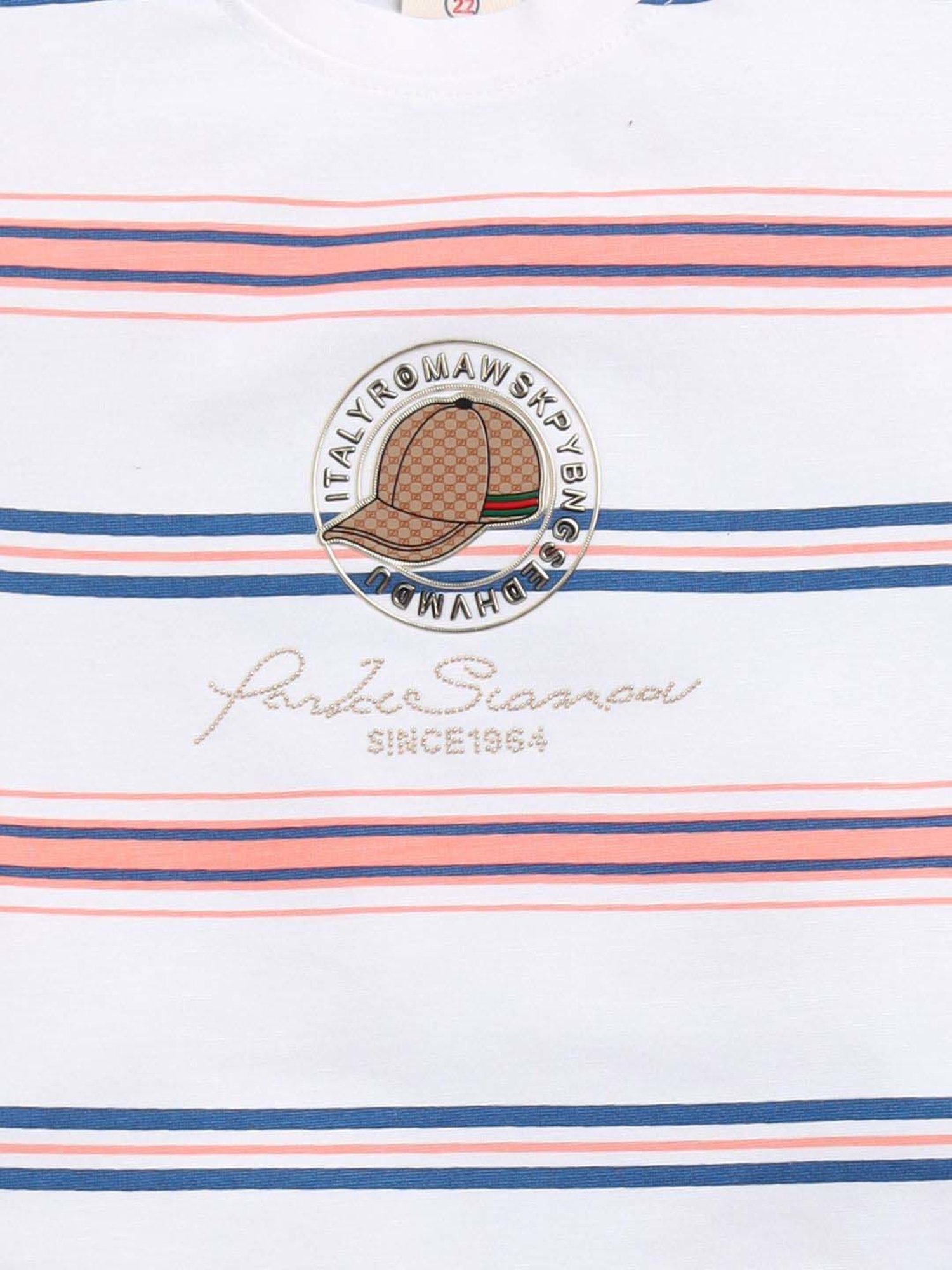 UNO KIDS Boys Peach & White Striped Top & Short sets