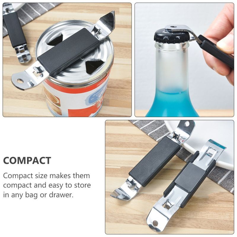 4pcs Plastic Bottle Opener Can Opener Portable Hand-held Beer Cap Lifter