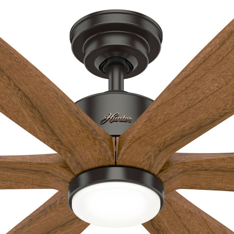 58" Rhinebeck Ceiling Fan with Remote Bronze (Includes LED Light Bulb) - Hunter Fan