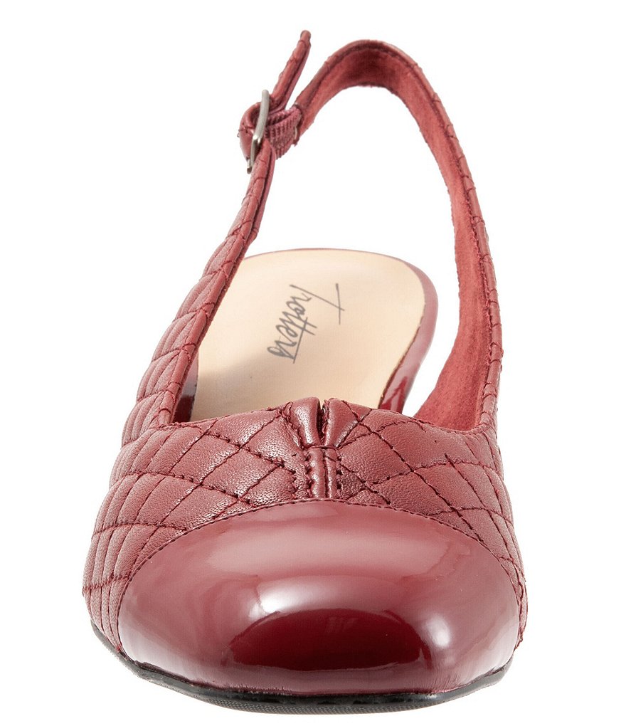 Trotters Dea Quilted Leather Sling Pumps