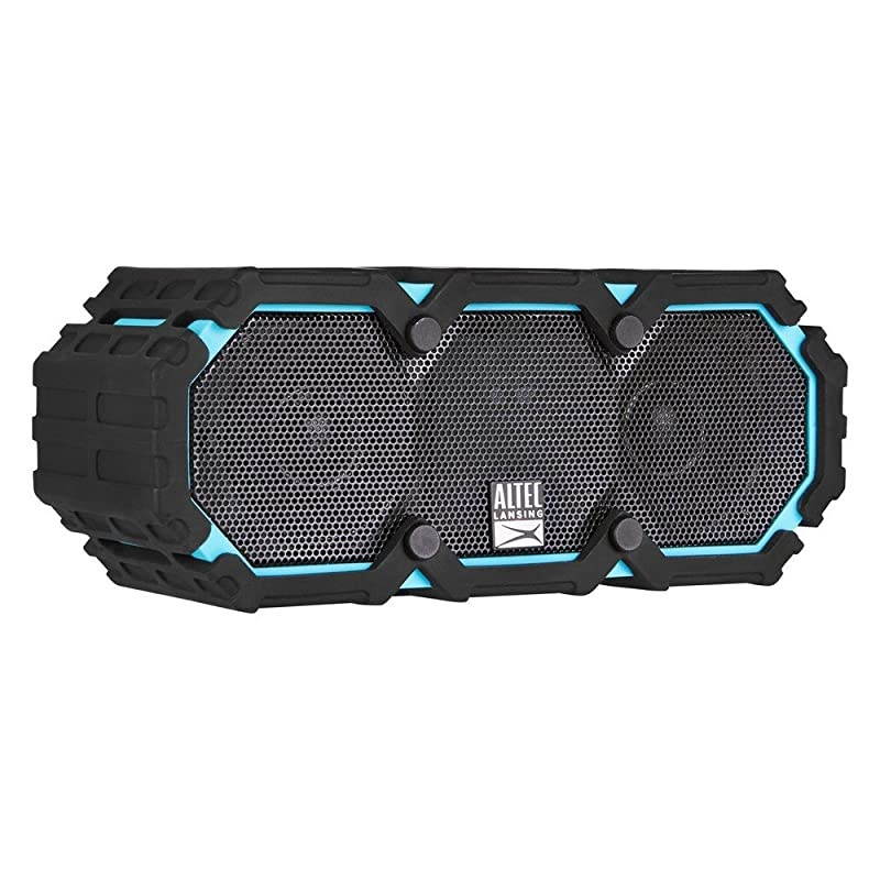 Life Jacket 2 Bluetooth Speaker Wireless Waterproof Floatable Portable Loud Volume Strong Bass Rich Stereo System USB Charger Microphone and 30 ft Wireless Range IP67 Black