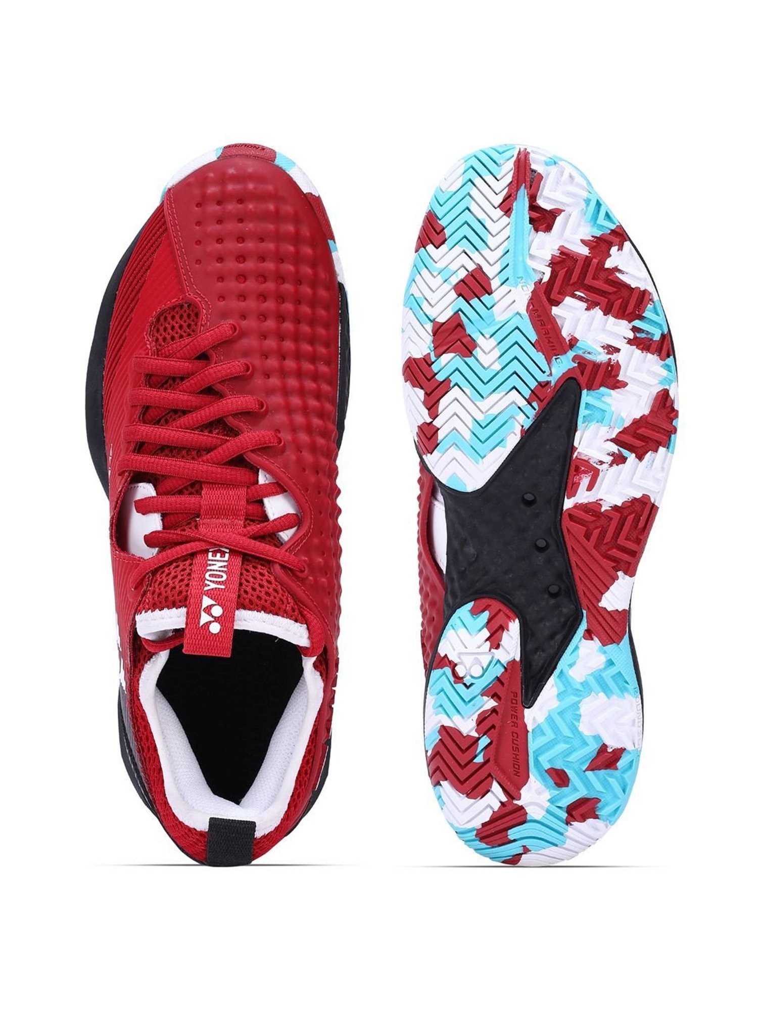 Yonex TENNIS SHOE FUSIONREV4 RED NON MARKING POWER CUSHION+