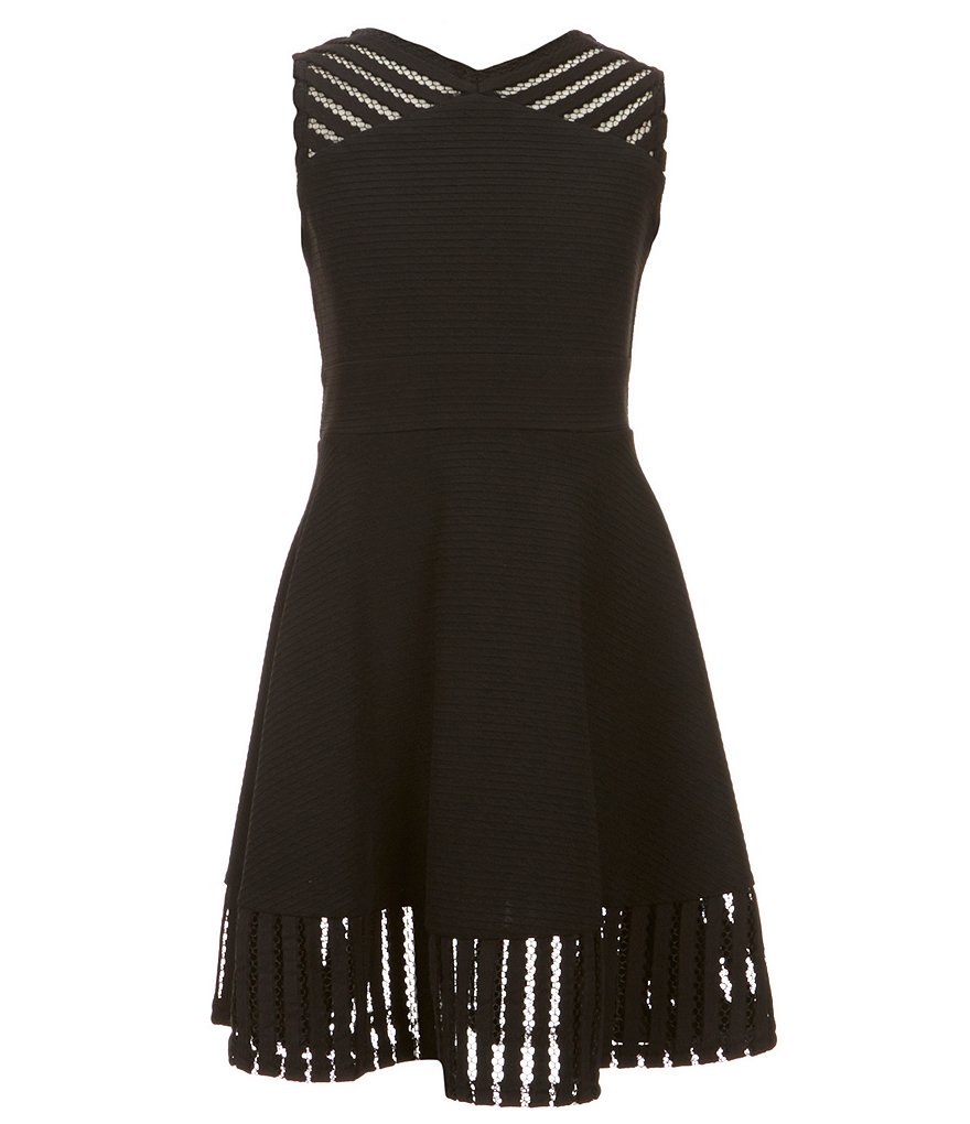 Rare Editions Big Girls 7-16 Tie-Dye Pleated Chiffon Maxi Dress