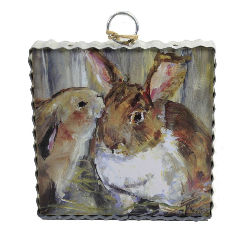 Easter 7.0" Bunny Love Mini Rozie's Rozanne Prieb  -  Wall Sign Panels