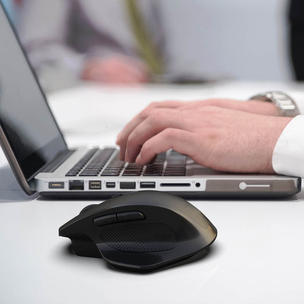 Jelly Comb Rechargeable 2.4G Wireless Gaming Mouse Ergonomic Design 6 Buttons Silent Mouse for Laptop Notebook Desktop Mice