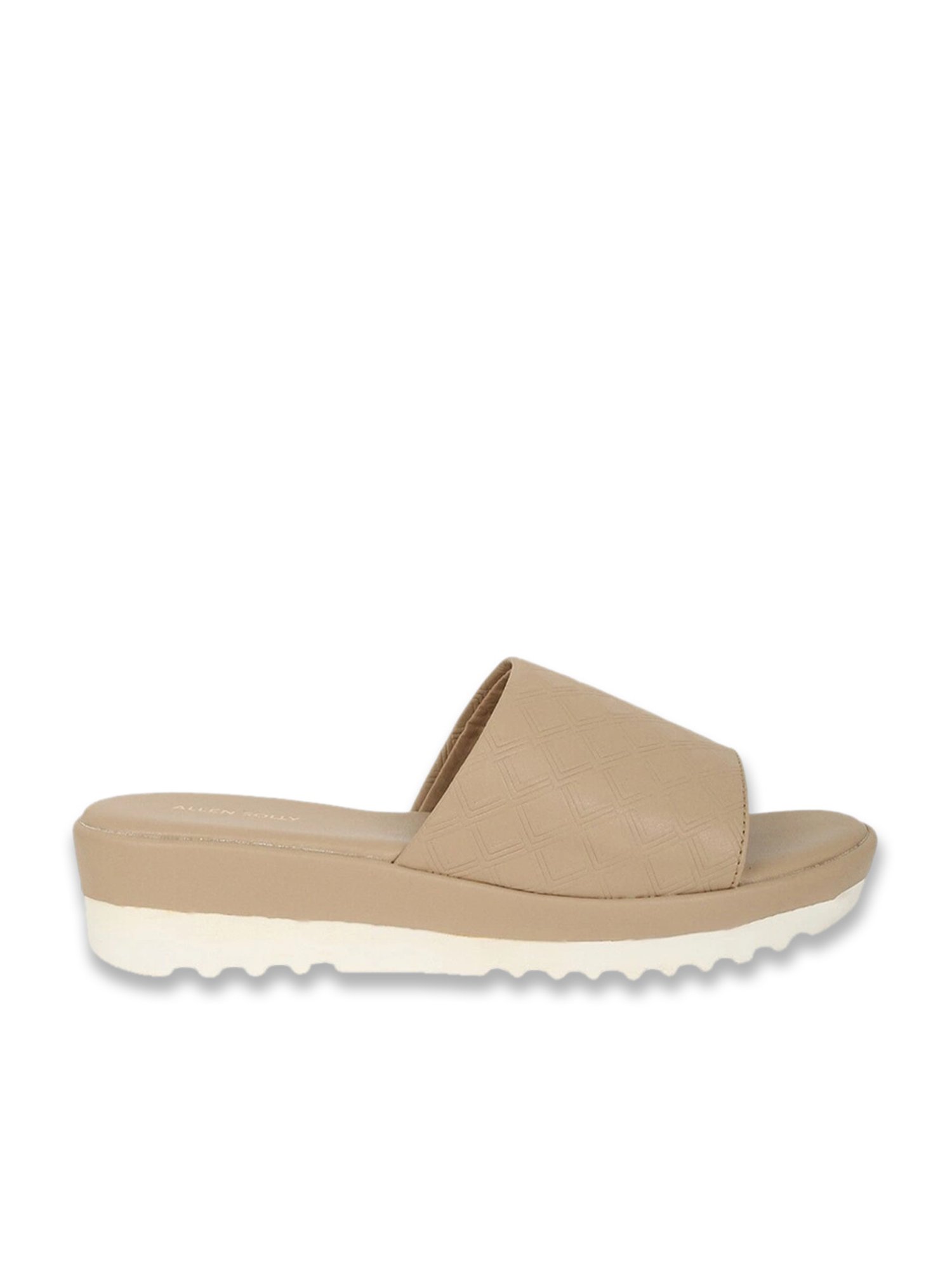 Allen Solly Women's Beige Slides