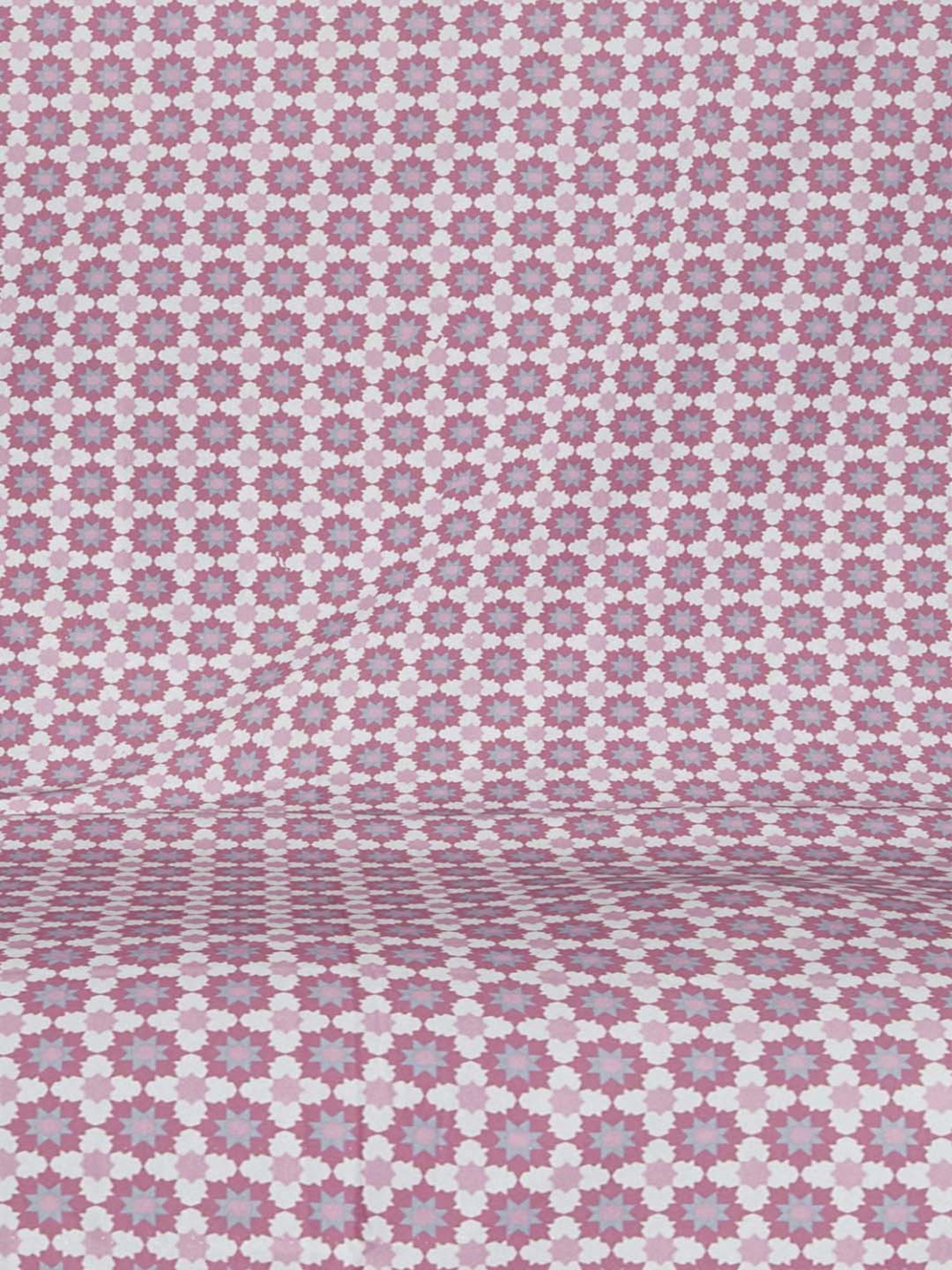 Living Scapes by Pantaloons Pink Blend Bedsheet With 2 Pillow Covers