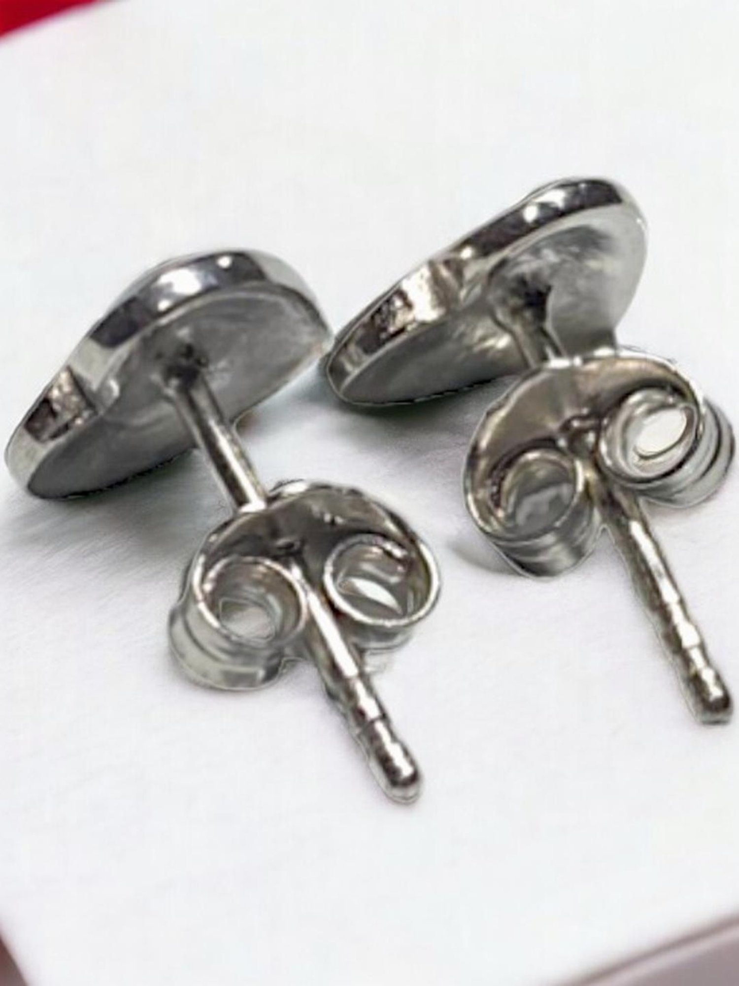 Rihi by P.C. Chandra Jewellers 92.5 Sterling Silver Purple Heart Stud Earrings for Women & Girls