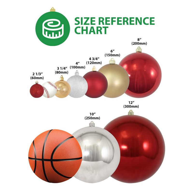 Christmas by Krebs Glitter Light Blue Shatterproof Christmas Ball Ornament 8" (200mm)