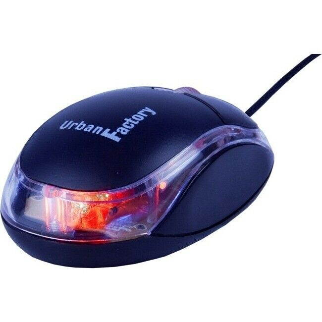 Urban Factory Bdm02uf 800Dpi Optical Wired Usb Mouse, Black