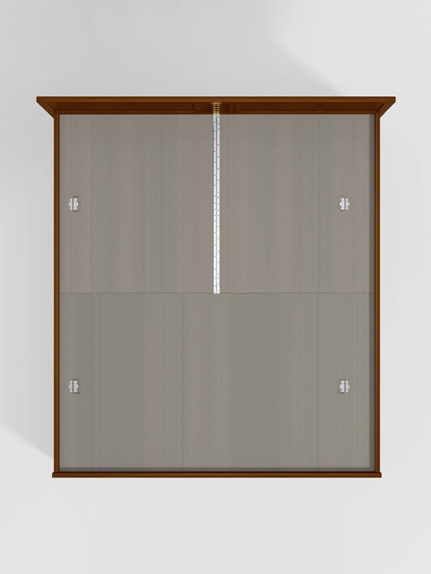 Godrej Interio Orbic Dark Brown Solid Wood Queen Bed