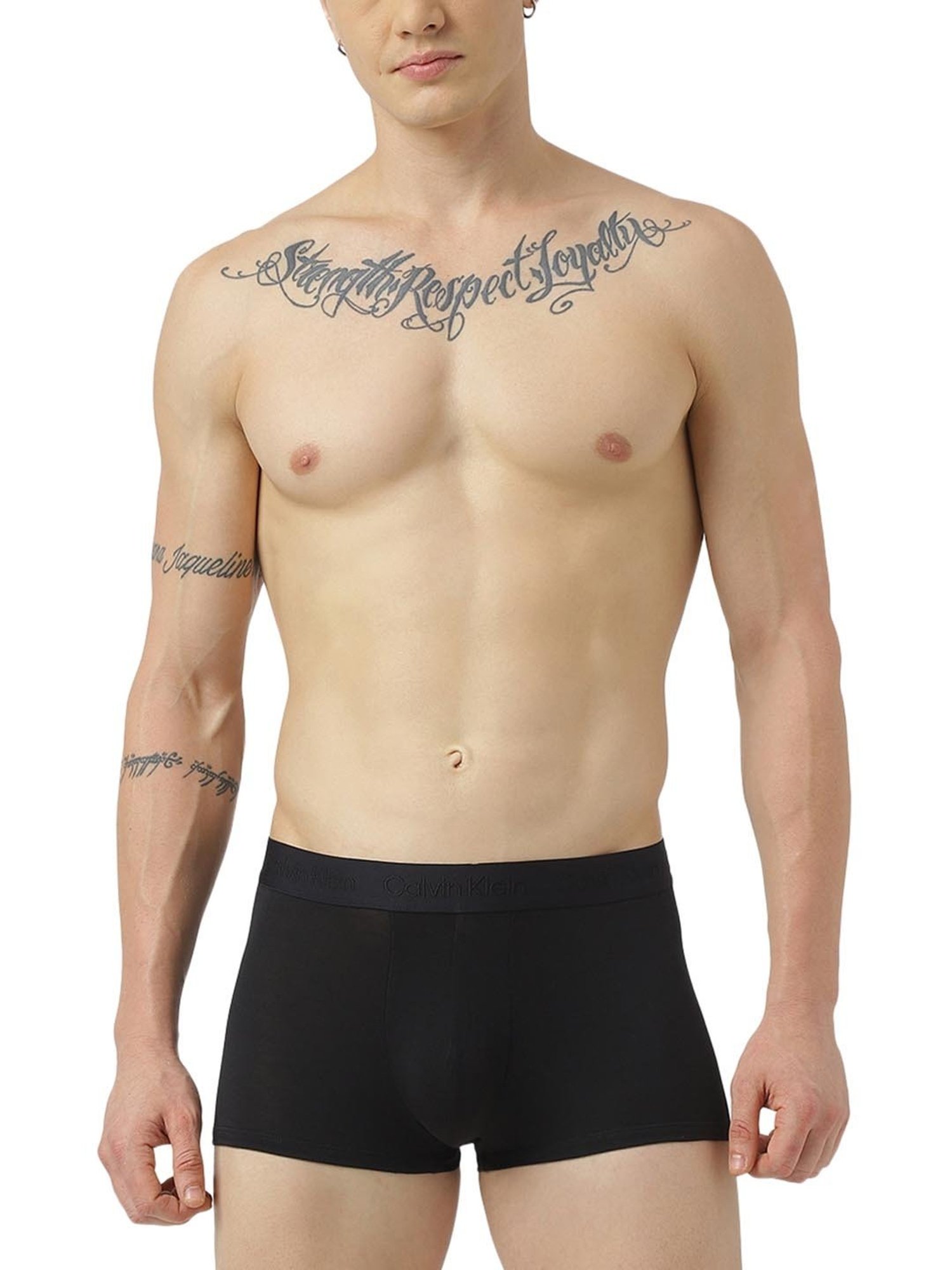Calvin Klein Underwear Black Logo Regular Fit Trunks