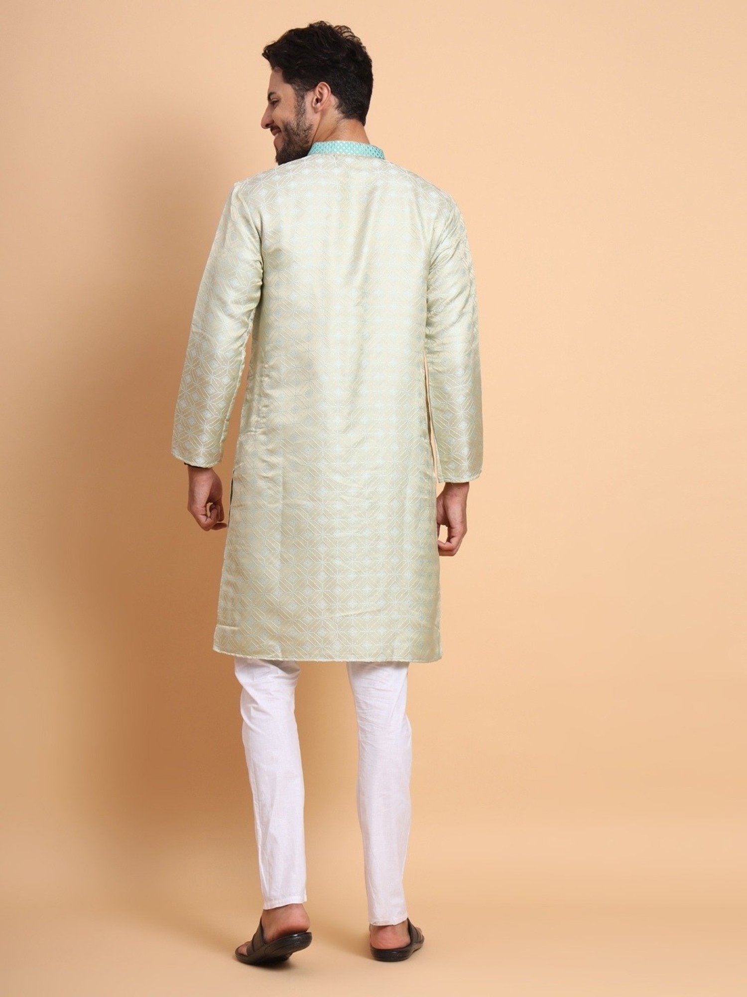 SWAGG INDIA Turquoise Regular Fit Kurta