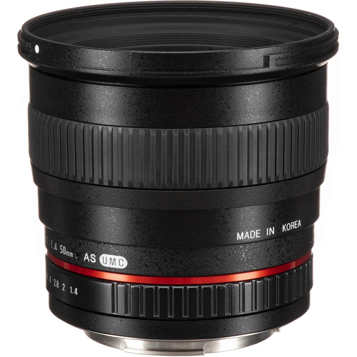 Rokinon 50mm F1.4 Lens for Canon EF Mount #50M-C