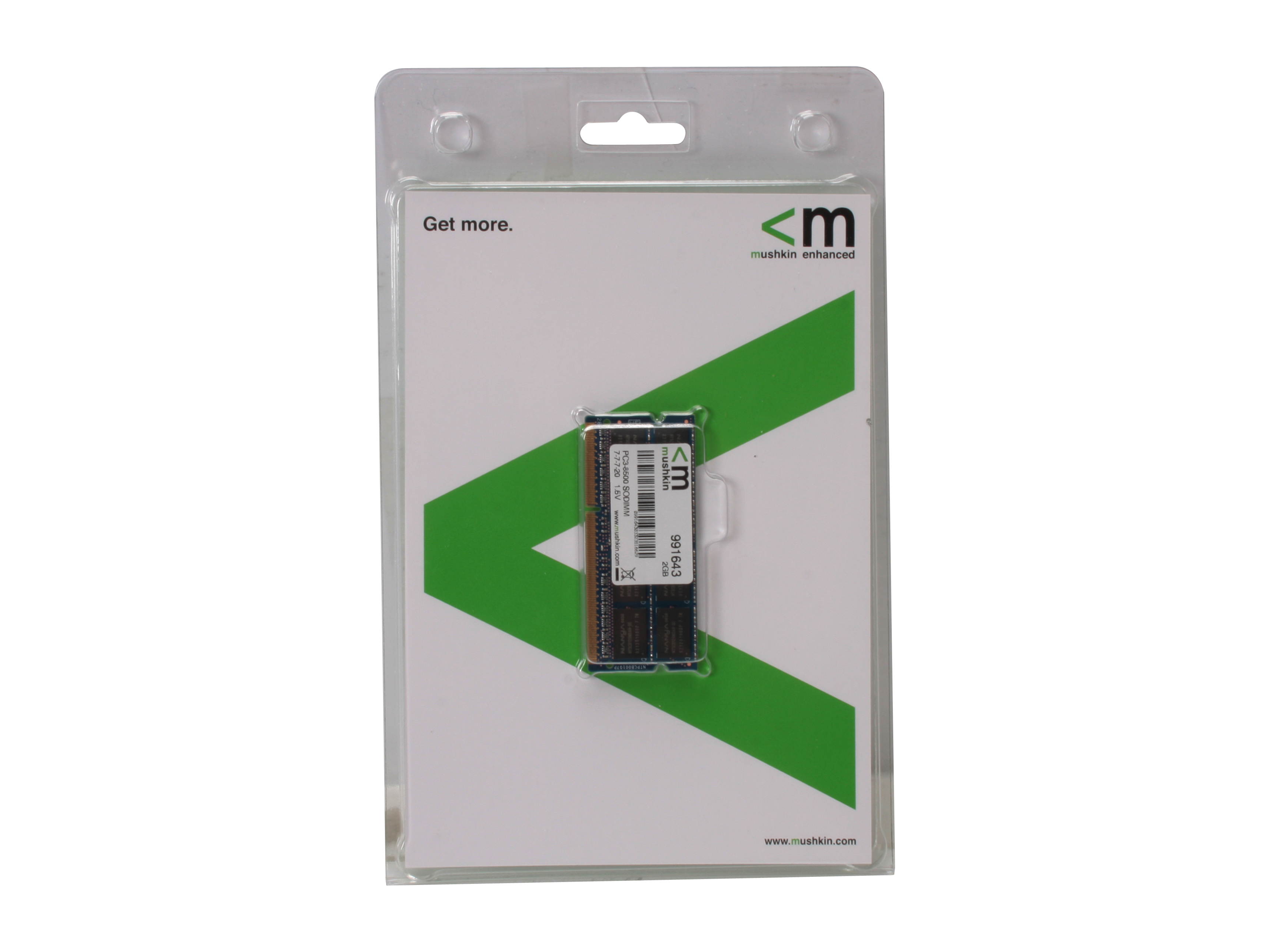 Mushkin Enhanced 2GB 204-Pin DDR3 SO-DIMM DDR3 1066 (PC3 8500) Laptop Memory Model 991643