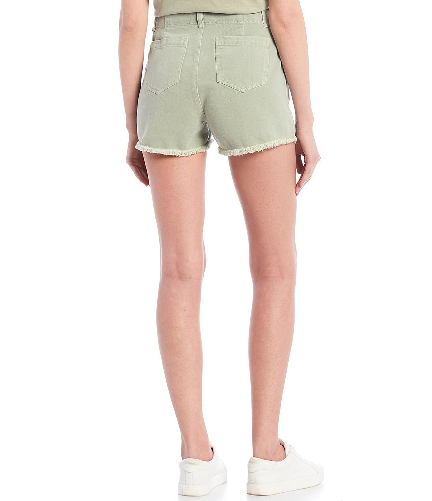 C&V Chelsea & Violet Frayed Hem Denim Shorts