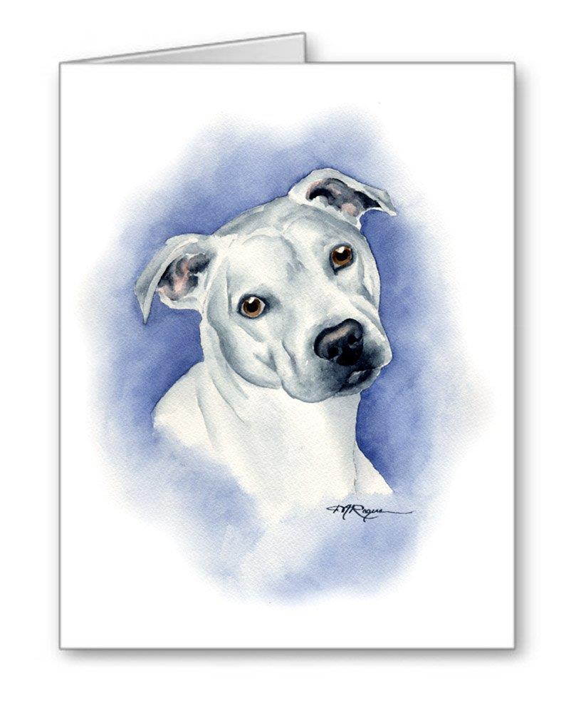 American Pit Bull Terrier - Set of 10 Dog Note Cards With Envelopes