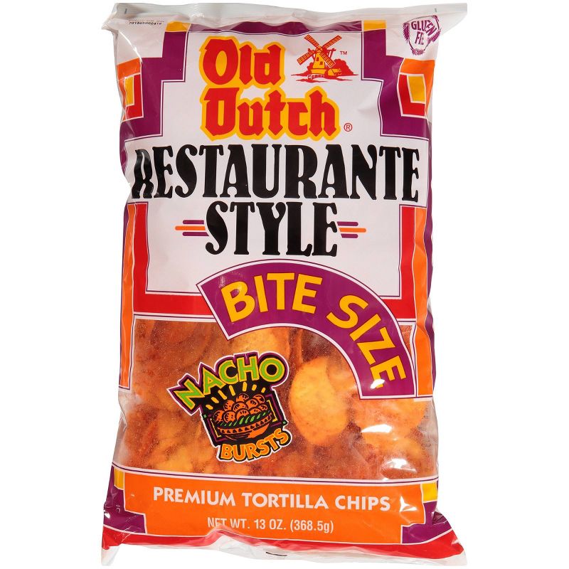 Old Dutch Restaurante Bite Size Nacho Tortilla Chips - 13oz