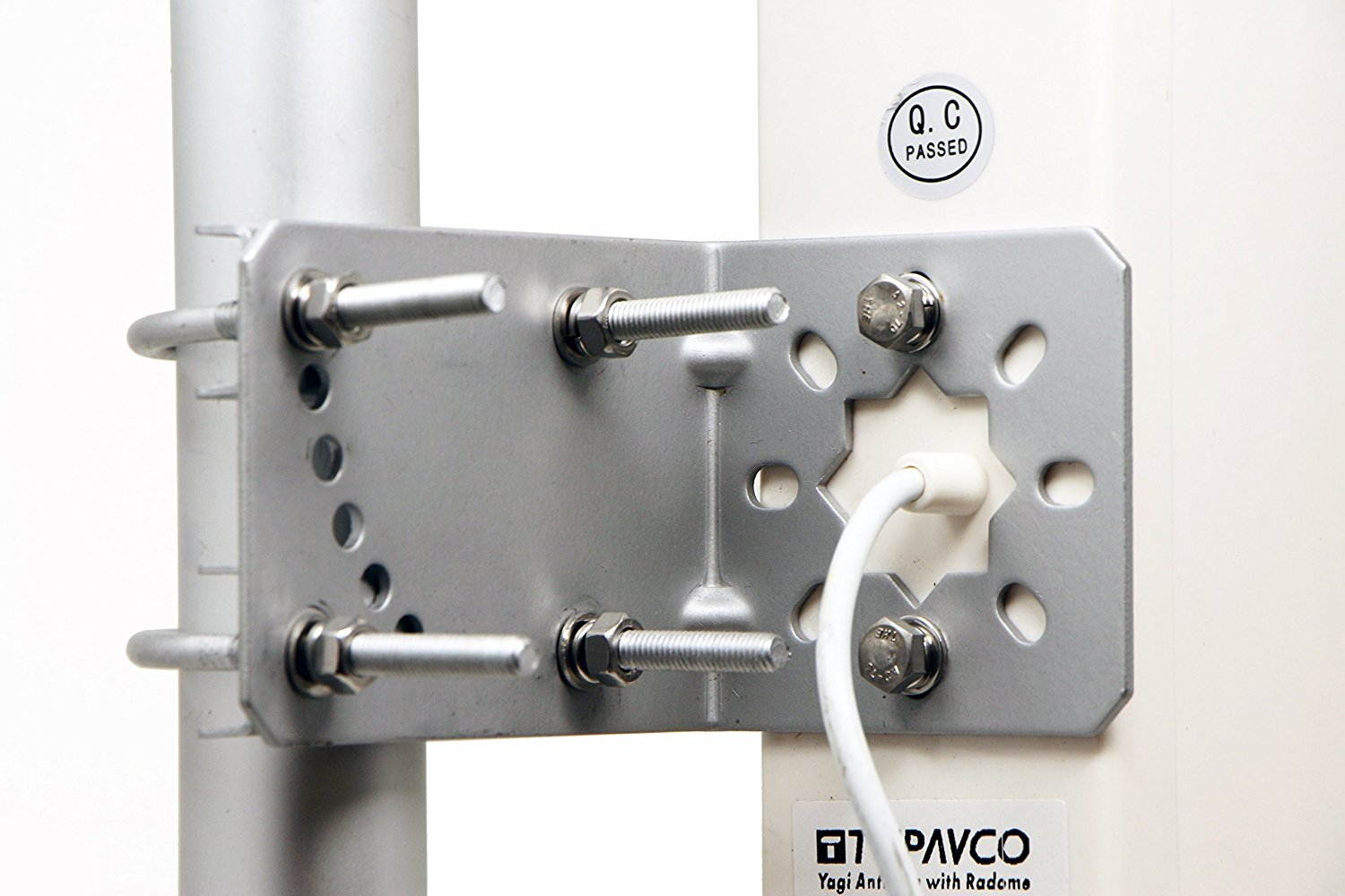 Yagi Directional Roof Antenna -Tupavco TP545- 3G/4G/LTE Wide Band 11dBi 700MHz to 2.7GHz Range SMA-Female and TS-9 2FT Cable (SMA-F to TS9 Dual Adapter) Cell Phone Signal Booster Log Periodic Cellular