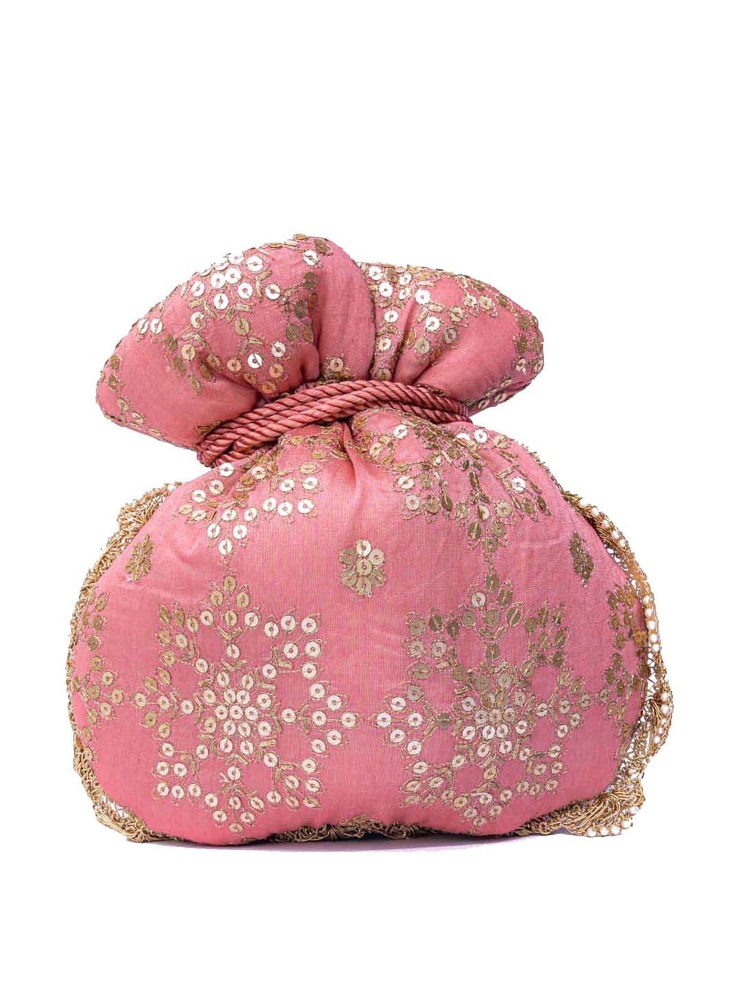 NR by Nidhi Rathi Pink Fabric Potli