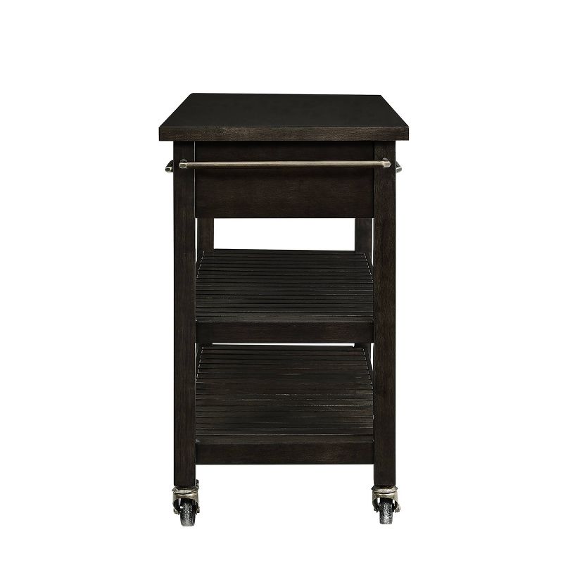 Havelock Rolling Kitchen Island Dark Tobacco - Holly & Martin